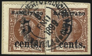Sale 992, Lot 2719, The Dr. Yamil H. Kouri Collection of Cuba Puerto Principe Issues (Second Printing)