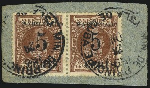 Sale 992, Lot 2720, The Dr. Yamil H. Kouri Collection of Cuba Puerto Principe Issues (Second Printing)