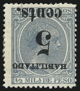 Sale 992, Lot 2726, The Dr. Yamil H. Kouri Collection of Cuba Puerto Principe Issues (Second Printing)