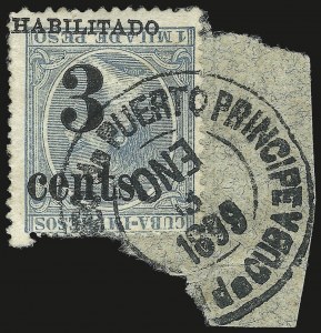 Sale 992, Lot 2739, The Dr. Yamil H. Kouri Collection of Cuba Puerto Principe Issues (Fifth Printing, Balance)