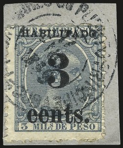 Sale 992, Lot 2749, The Dr. Yamil H. Kouri Collection of Cuba Puerto Principe Issues (Fifth Printing, Balance)