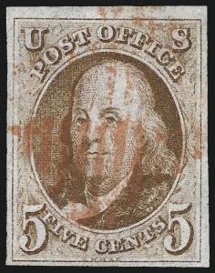 Sale 993, Lot 100, 5c 1847 Issue - Orange Brown
