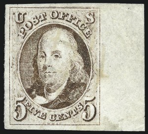 Sale 993, Lot 122, 5c 1847 Issue - Double Transfers