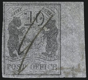 Sale 993, Lot 17, St. Louis Bears Postmasters Provisionals