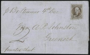Sale 993, Lot 178, 5c 1847 Issue Covers