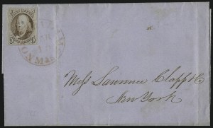 Sale 993, Lot 203, 5c 1847 Issue Covers