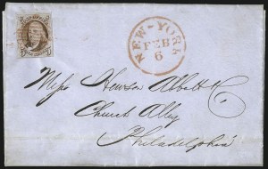 Sale 993, Lot 210, 5c 1847 Issue Covers