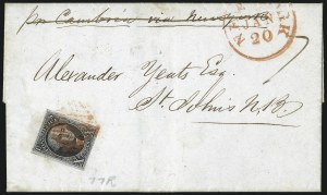 Sale 993, Lot 224, 10c 1847 Issue Covers