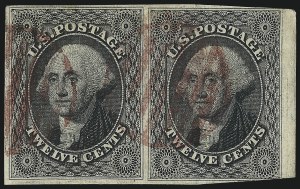 Sale 993, Lot 272, 1851-56 Issue Off Cover (12c)