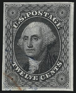 Sale 993, Lot 275, 1851-56 Issue Off Cover (12c)
