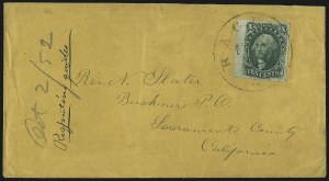 Sale 993, Lot 295, 10c 1855 Issue On Cover