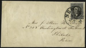 Sale 993, Lot 306, 12c 1851 Issue On Cover