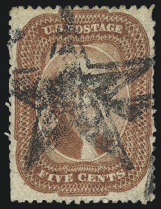 Sale 993, Lot 311, 5c 1857-60 Issue Off Cover
