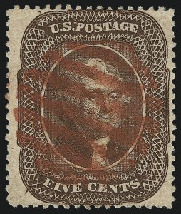 Sale 993, Lot 322, 5c 1857-60 Issue Off Cover