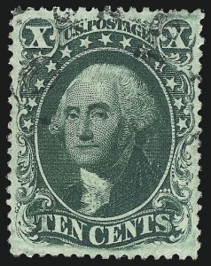 Sale 993, Lot 331, 10c 1857-60 Issue Off Cover