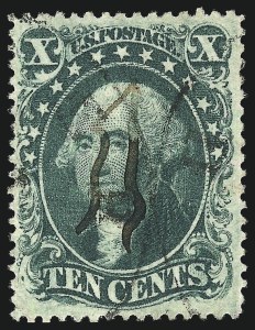 Sale 993, Lot 334, 10c 1857-60 Issue Off Cover