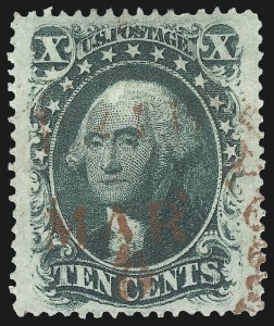 Sale 993, Lot 337, 10c 1857-60 Issue Off Cover