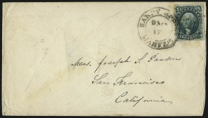 Sale 993, Lot 366, 10c 1857-60 Issue On Cover