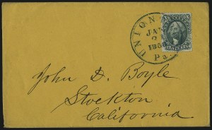 Sale 993, Lot 367, 10c 1857-60 Issue On Cover