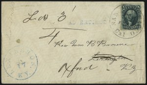 Sale 993, Lot 371, 10c 1857-60 Issue On Cover