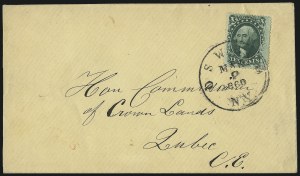 Sale 993, Lot 377, 10c 1857-60 Issue On Cover
