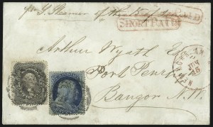 Sale 993, Lot 379, 12c-30c 1857-60 Issue On Cover