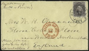 Sale 993, Lot 444, 1861-66 Issue On Cover (Scott 63-65)