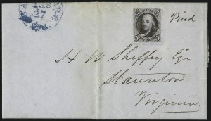 Sale 993, Lot 46, 5c 1847 Issue - Blackish Brown