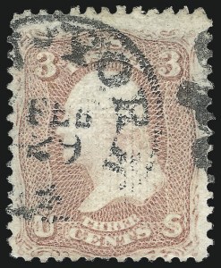 Sale 993, Lot 465, 1867-68 Grilled Issue (A thru D Grills)