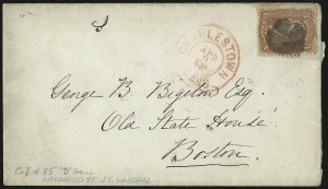 Sale 993, Lot 468, 1867-68 Grilled Issue (A thru D Grills)