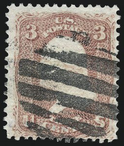 Sale 993, Lot 486, 1867-68 Grilled Issue (Z Grill)