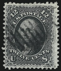 Sale 993, Lot 493, 1867-68 Grilled Issue (Z Grill)