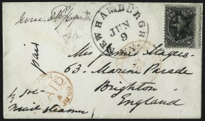 Sale 993, Lot 495, 1867-68 Grilled Issue (Z Grill)