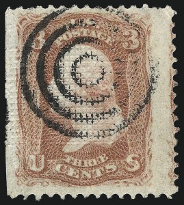 Sale 993, Lot 505, 1867-68 Grilled Issue (F Grill)