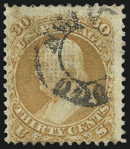 Sale 993, Lot 510, 1867-68 Grilled Issue (F Grill)