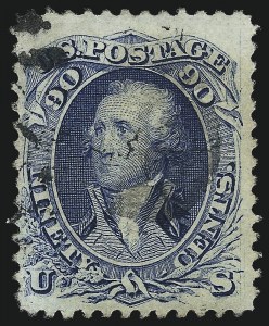 Sale 993, Lot 513, 1867-68 Grilled Issue (F Grill)