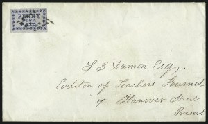 Sale 993, Lot 535, Carriers and Locals