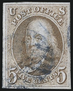 Sale 993, Lot 78, 5c 1847 Issue - Red Brown Shades