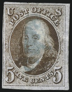 Sale 993, Lot 83, 5c 1847 Issue - Red Brown Shades