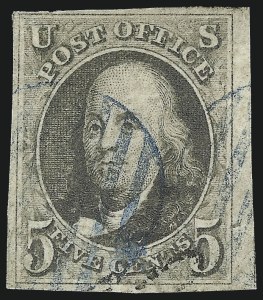 Sale 993, Lot 87, 5c 1847 Issue - Red Brown Shades