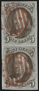 Sale 993, Lot 90, 5c 1847 Issue - Red Brown Shades