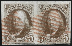 Sale 993, Lot 91, 5c 1847 Issue - Red Brown Shades