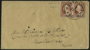 Sale 996, Lot 3025, 1851 3c Orange Brown