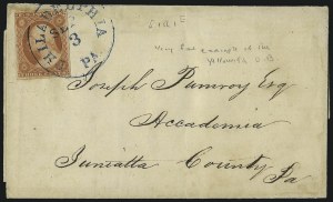 Sale 996, Lot 3037, 1851 3c Orange Brown Shades, Part India Paper