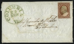 Sale 996, Lot 3046, 1851 3c Orange Brown Covers