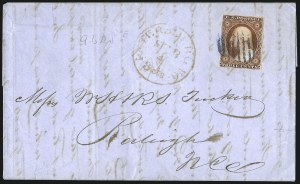 Sale 996, Lot 3066, 1851 3c Orange Brown Covers