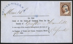 Sale 996, Lot 3117, 3c Dull Red Shades - Covers