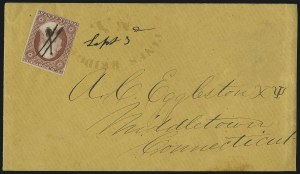 Sale 996, Lot 3121, 3c Dull Red Shades - Covers