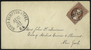 Sale 996, Lot 3122, 3c Dull Red Shades - Covers