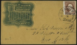 Sale 996, Lot 3138, 3c Dull Red Shades - Covers